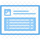 Blog Web Wireframe Web Web Design Icon