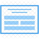 Blog Web Wireframe Web Web Design Icon