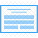 Blog Web Wireframe Web Web Design Icon