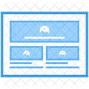 Blog Web Web Design Layout Web Icon