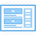 Blog Web Web Design Layout Web Icon