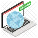 Webbrowser Surfen Im Internet Internetbrowser Symbol