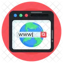 Webdomane Webbrowser Websuche Icon