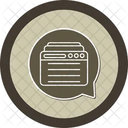 Web chat  Ícone