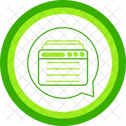 Web chat  Ícone