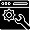 Webdienst Dienst Einstellung Symbol