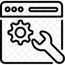 Webdienst Dienst Einstellung Symbol