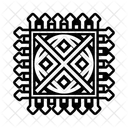 Weberkunst Geometrisches Muster Traditionell Symbol