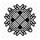 Weberfaden Motiv Tribal Symbol