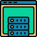 Webhosting Server Datenbank Icon