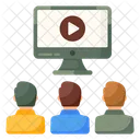 Web Conference Video Presentation Webinar Icon