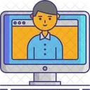 Webinar Education E Learning Icon