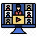 Webinar Online Videoonline Icon