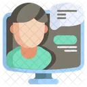 Online Conference Technology Icon