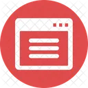 Layout Web Web Inhalt Icon