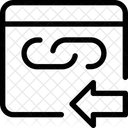 Weblink Vorheriger Browserlink Link Symbol