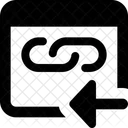Weblink Vorheriger Browserlink Link Symbol