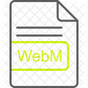 Webm File Format Icône