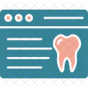 Webpage Dental Tooth Icon