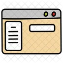 Landing Page Web Layout Seo Icon