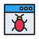 Webpage Bug Malware Icon