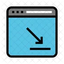 Webpage Internet Arrows Icon