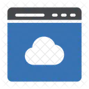 Webpage Browser Cloud Icon