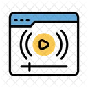 Webpage Video Player Icon