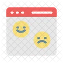 Webpage Survey Emotion Icon