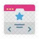 Webpage Star Rating Icon