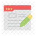 Webpage Content Writing Icon