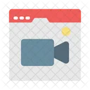 Webpage Video Calling Icon