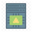 Webpage Chip Warning Icon
