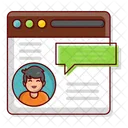 Webpage User Chatting Icon