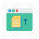 Webpage Upload Document Icon