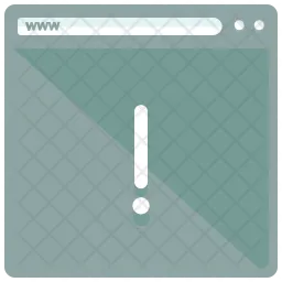 Webpage Alert  Icon