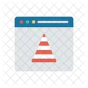Webpage Browser Cone Icon