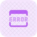 Webpage Error  Icon