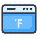Webpage Fahrenheit  Icon