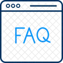 Webpage Faq Faq Frequently Asked Questions Icon