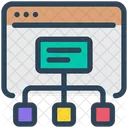 Webpage Flow  Icon