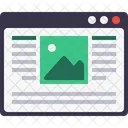 Webpage Blog Window Icon