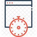 Webpage Website Timer Icon