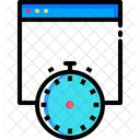 Webpage Website Timer Icon