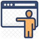 Landing Page Web Layout Seo Icon