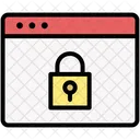 Webpage locked  Icon