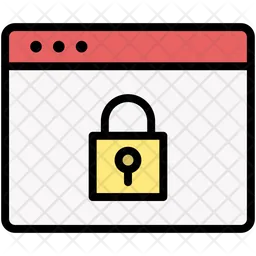 Webpage locked  Icon