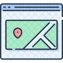 Website Wireframe Webpage Wireframe Webpage Map Popup Icon