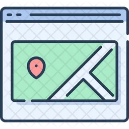 Webpage Map Popup  Icon