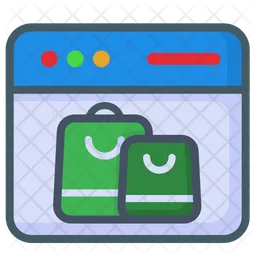 Webpage Online Shop  Icon